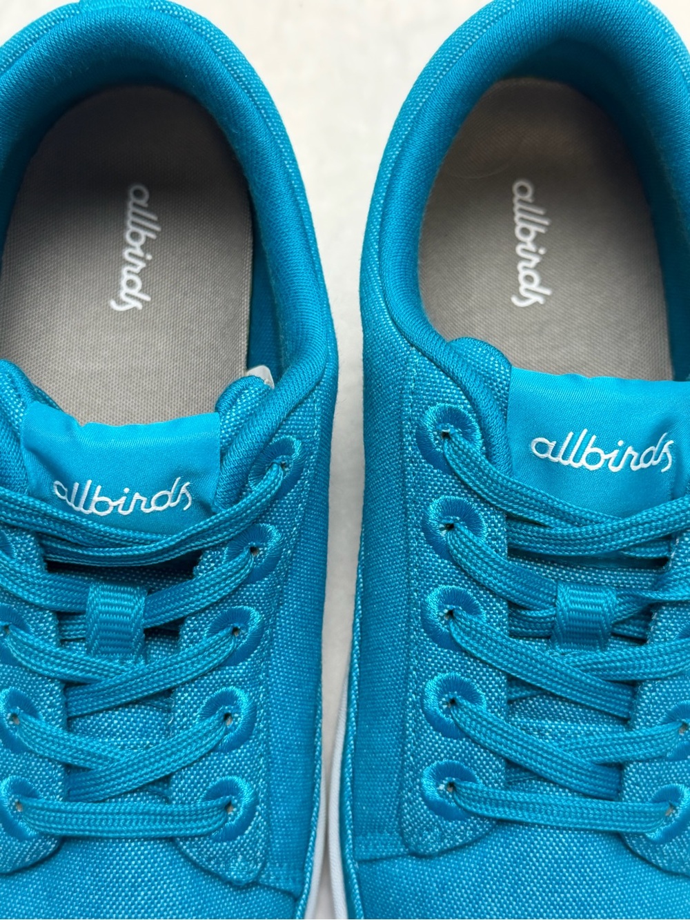 Allbirds Womens Canvas Pacers Sneakers 9 Organic Cotton Thrive Teal NWOT - Picture 7 of 9